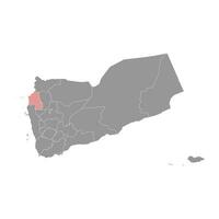 Hayy gobernación, administrativo división de el país de Yemen. vector ilustración.