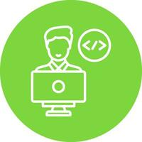 Programmer Vector Icon Design