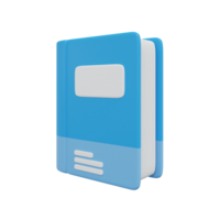 3d icon book 3d rendering illustration. png