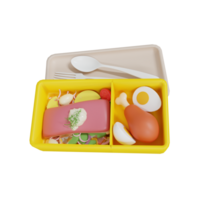 3d lunchbox student png