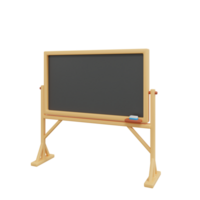 3d render education icon blackboard png