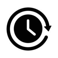 Face Clock Vector Flat, Clock Face Vector Isolated, Classic And Modern Black Wall Clock For UI UX Design, Presentation, Website And Apps, Office Hour, Deadline Illustration, Schedule Icon