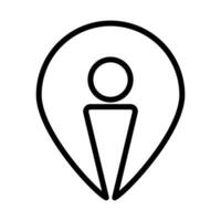 Location Pin Icon, Pin Pointer, Gps Icon, Navigation Symbol, Direction Sign, Road Map Position, Search And Find Related Signs, Your Position Detection Vector Illustration