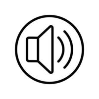 Sound Speaker Vector Icon, Megaphone Announcement Vector Icon, Louder Sound Symbol, MP3 Button, Musical Design Elements, Stereo Button, Audio Symbol, Speaker Pictogram, Silhouette On White Background