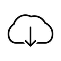 Download Icon, Download Button, Download Symbol For Mobile Application And Website, User Interface Icon Design Element Vector Illustration