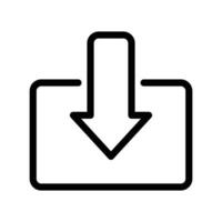 Download Icon, Download Button, Download Symbol For Mobile Application And Website, User Interface Icon Design Element Vector Illustration