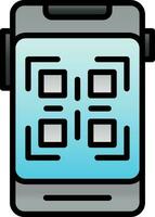 diseño de icono de vector de código qr