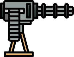 Machine Gun Vector Icon Design