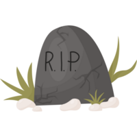 Cemetery stone grave in grass png