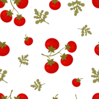 Tomatoes seamless pattern png