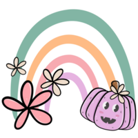 mignonne Halloween clipart style rétro png