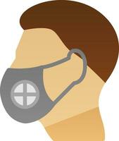 Face Mask Vector Icon Design