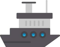 Icebreaker ship Vector Icon Design