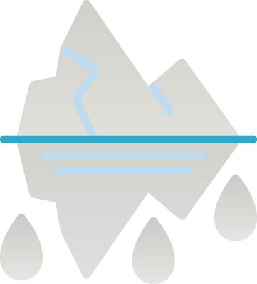 Glacier Vector Icon Design