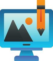 Digital Art Vector Icon Design