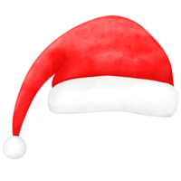 Navidad sombrero, Papa Noel sombrero, acuarela sombrero png