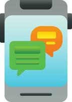 Online Chat Vector Icon Design