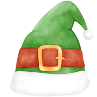 Noël chapeau, Père Noël chapeau, aquarelle chapeau png