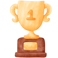 prêmio medalha aquarela, troféu ilustração, medalha png