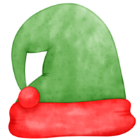 Kerstmis hoed, de kerstman hoed, waterverf hoed png