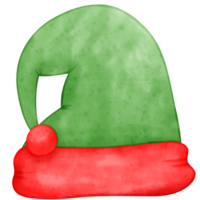 Natale cappello, Santa cappello, acquerello cappello png