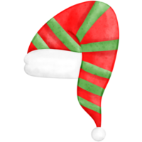 Noël chapeau, Père Noël chapeau, aquarelle chapeau png