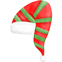 Natale cappello, Santa cappello, acquerello cappello png