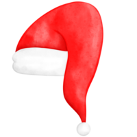 jul hatt, santa hatt, vattenfärg hatt png