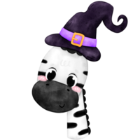 Cute Halloween Animal, Animal wearing Hat, Halloween Hat, Witch hat png