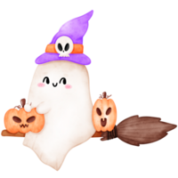 Halloween, Ghost, Cute Ghost, Halloween watercolor png