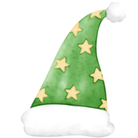 Noël chapeau, Père Noël chapeau, aquarelle chapeau png