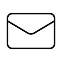 Trendy Email Icon, Message Icon, Mail Icon, Inbox Sign, Messaging Symbol, Envelope Black And White, Letter Sending Message Vector Illustration