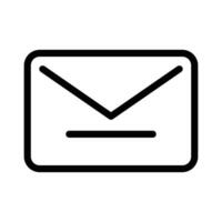Trendy Email Icon, Message Icon, Mail Icon, Inbox Sign, Messaging Symbol, Envelope Black And White, Letter Sending Message Vector Illustration