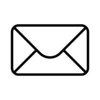 Trendy Email Icon, Message Icon, Mail Icon, Inbox Sign, Messaging Symbol, Envelope Black And White, Letter Sending Message Vector Illustration