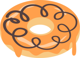 rápido comida rosquilla ilustración png