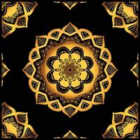 Golden mandala ethnic design for decorations, prints, and illustration vector