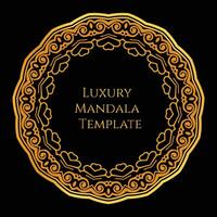 vector modern luxury mandala background for decoration, prints, invite, wedding, ethnic in golden color