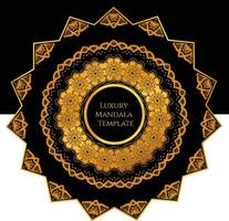 vector modern luxury mandala background for decoration, prints, invite, wedding, ethnic in golden color