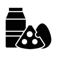 Dairy Products Vector Glyph Icon For Personal And Commercial Use.