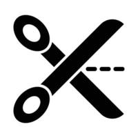 Scissors Vector Glyph Icon For Personal And Commercial Use.