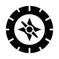 Compass Vector Glyph Icon For Personal And Commercial Use.