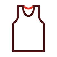 Tank Top Glyph Two Color Icon For Personal And Commercial Use. vector