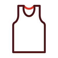 Tank Top Glyph Two Color Icon For Personal And Commercial Use. vector