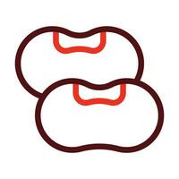 Beans Glyph Two Color Icon For Personal And Commercial Use. vector