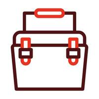 Ice Box Glyph Two Color Icon For Personal And Commercial Use. vector