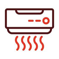 Air Conditioner Glyph Two Color Icon For Personal And Commercial Use. vector