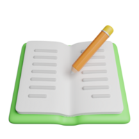 Write Pencil Book png