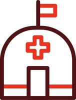 Medic Glyph Two Color Icon For Personal And Commercial Use. vector