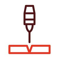 Lasers Glyph Two Color Icon For Personal And Commercial Use. vector