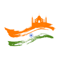 Indian Independence Day or republic day Background Design with Abstract Tri Color Flag png